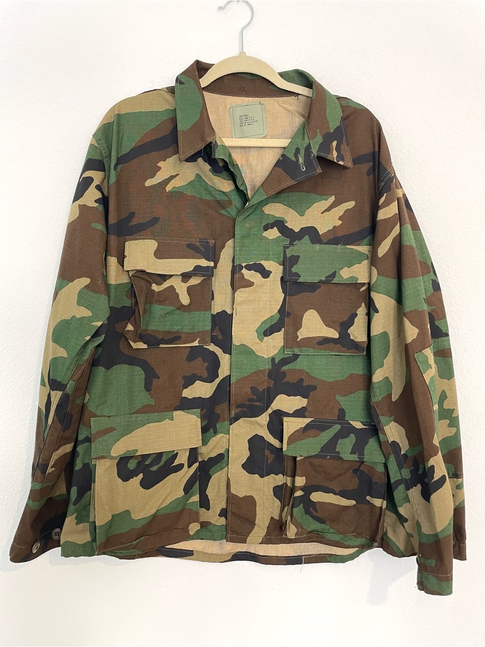 Men's Military Woodland Camo Field Jacket
